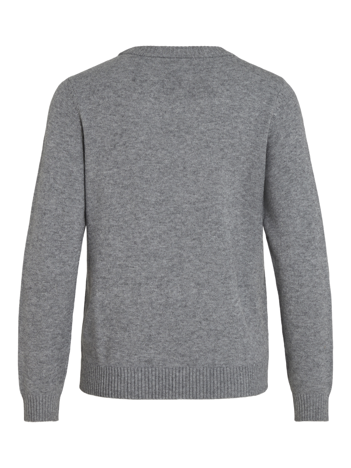 VIRIL Pullover - Medium Grey Melange