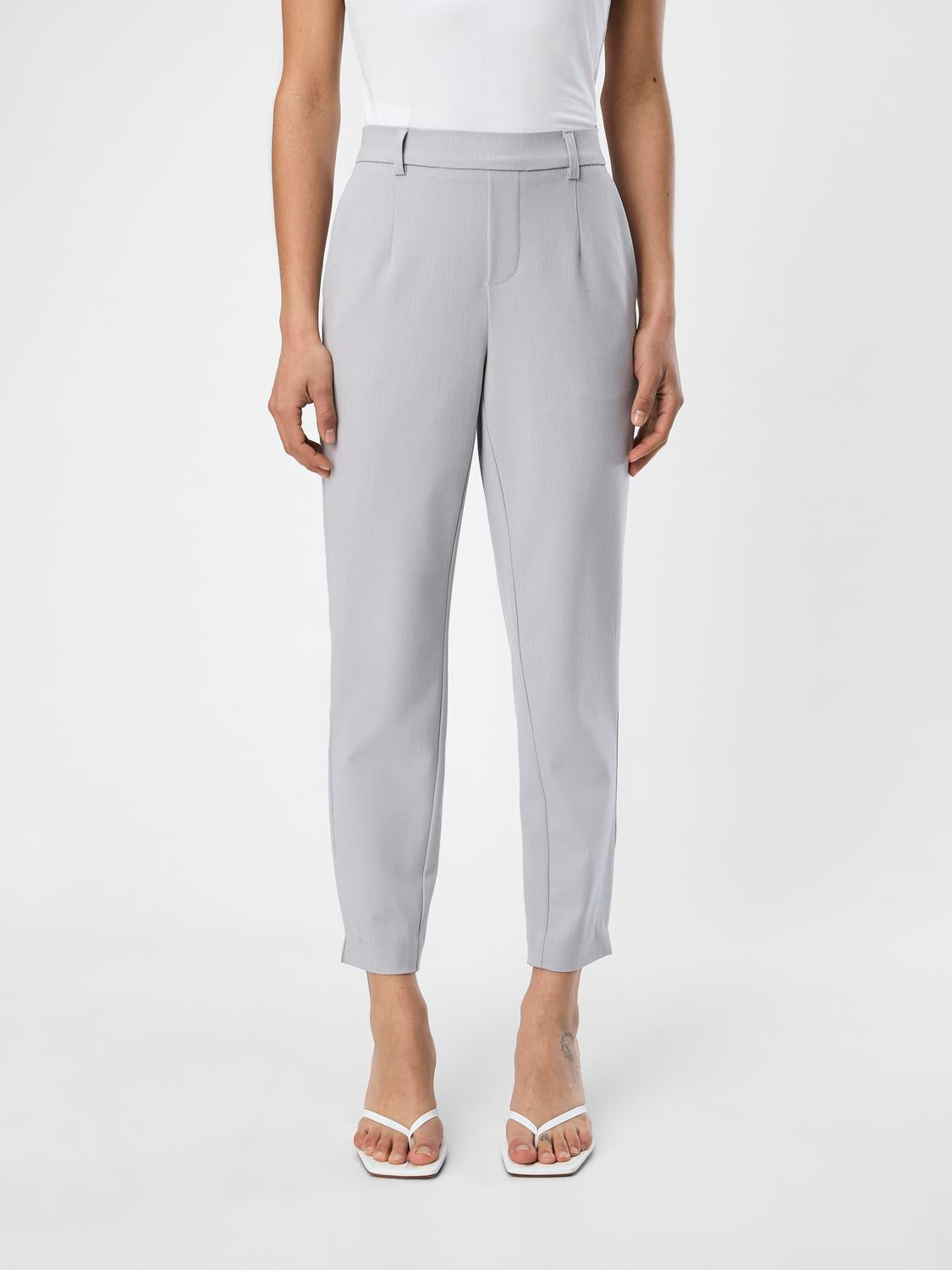 OBJLISA Trousers - Light Grey Melange